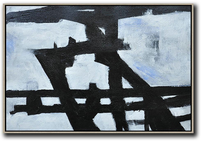 Unique Canvas Art,Oversized Horizontal Minimal Art On Canvas - Large Wall Canvas